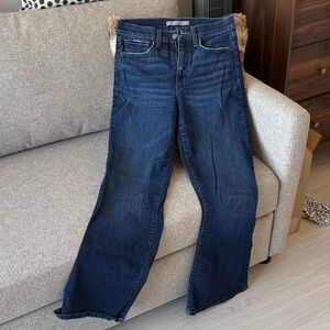 Joe's Jeans Dark Blue Flare & Wide Leg